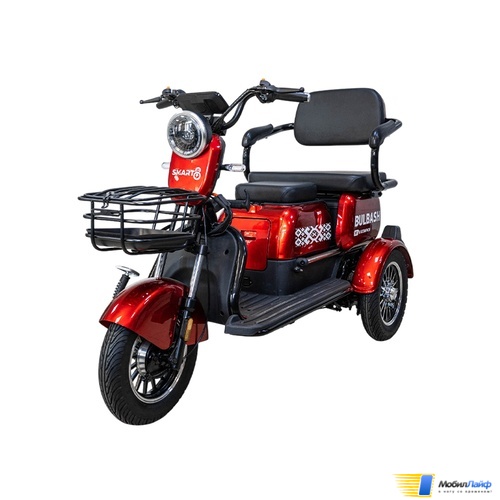 Электротрицикл Smart8 Bulbash S Красный - Фото