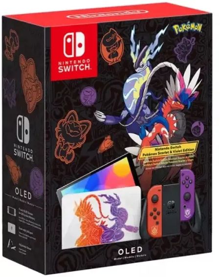 Игровая приставка Nintendo Switch OLED Pokеmon Scarlet and Violet Edition - Фото