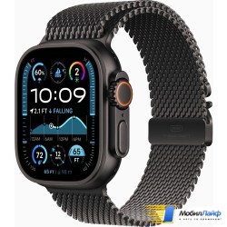 Apple Watch Ultra 2 2024 GPS + Cellular 49mm Black Titanium Case with Black Titanium Milanese Loop - Фото