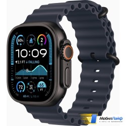 Apple Watch Ultra 2 2024 GPS + Cellular 49mm Black Titanium Case with Navy Ocean Band - Фото
