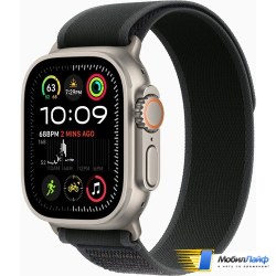 Apple Watch Ultra 2 2024 GPS + Cellular 49mm Natural Titanium Case with Black Trail Loop - Фото