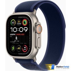 Apple Watch Ultra 2 2024 GPS + Cellular 49mm Natural Titanium Case with Blue Trail Loop - Фото