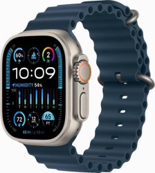 Apple Watch Ultra 2 GPS + Cellular 49мм Titanium Case with Blue Ocean Band - Фото