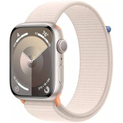 Apple Watch Series 9 GPS Starlight Aluminum Case with Starlight Sport Loop