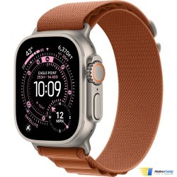 Apple Watch Ultra 3 GPS + Cellular 49mm Natural Titanium Case with Terra Cotta Alpine Loop - Фото