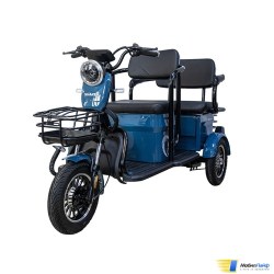Электротрицикл Smart8 Bulbash Pro S Синий - Фото