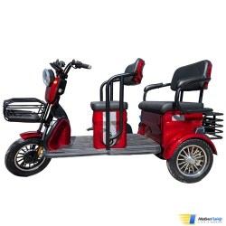Электротрицикл Smart8 Bulbash Pro S Красный - Фото
